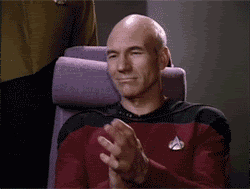 IMAGE(http://www.reactiongifs.us/wp-content/uploads/2013/08/picard_clapping.gif)