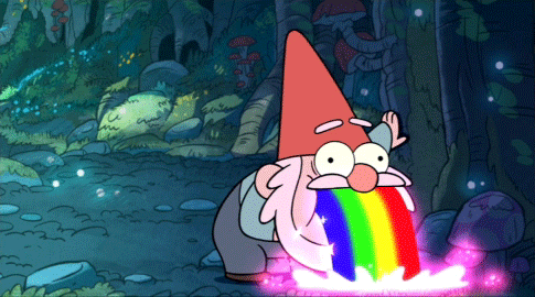 Puking Rainbows Looping (Gravity Falls)