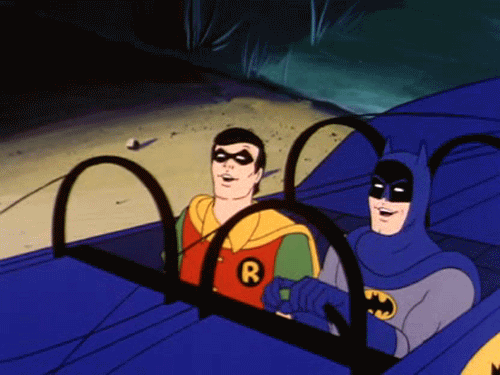 Batman & Robin Headbanging