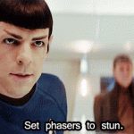 Set phasers to stun. (Star Trek)